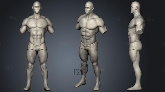 Leg and torso study 3d stl модель для ЧПУ