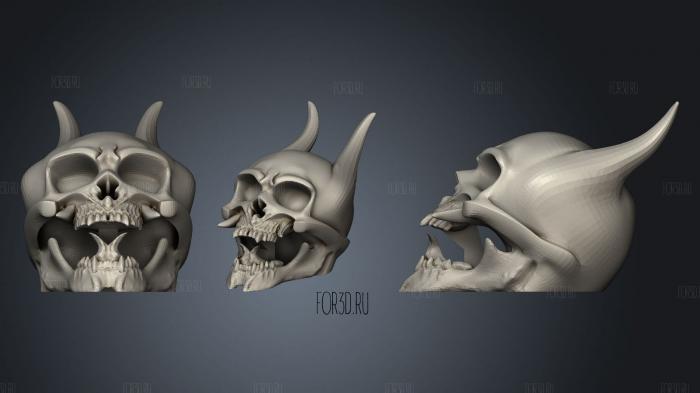 Oni Skull 3d stl модель для ЧПУ
