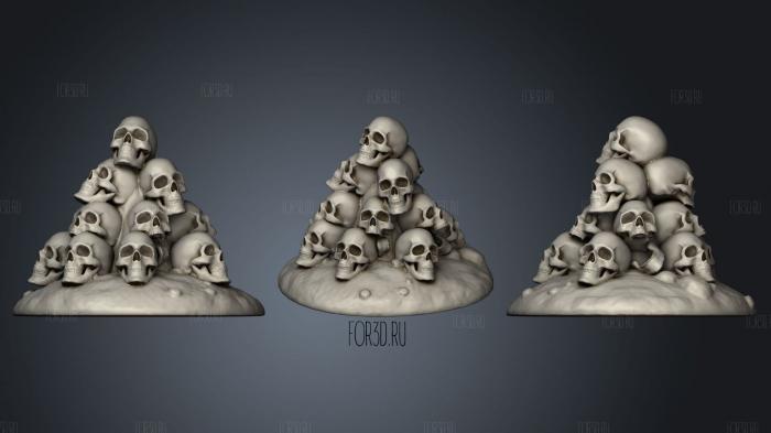 Pile of Skulls 3d stl модель для ЧПУ