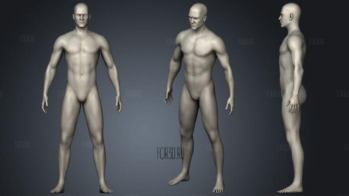 Skinny Man Basemesh 3d stl модель для ЧПУ