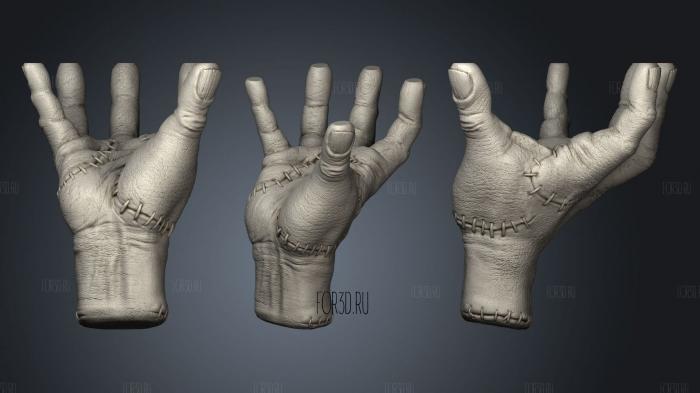 Thing the hand from Wednesday The Addams Family stl model for CNC