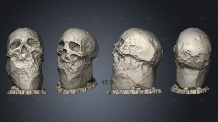 Pre Giant Skull Stones  01 stl model for CNC
