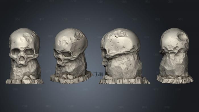 Pre Giant Skull Stones  02 stl model for CNC