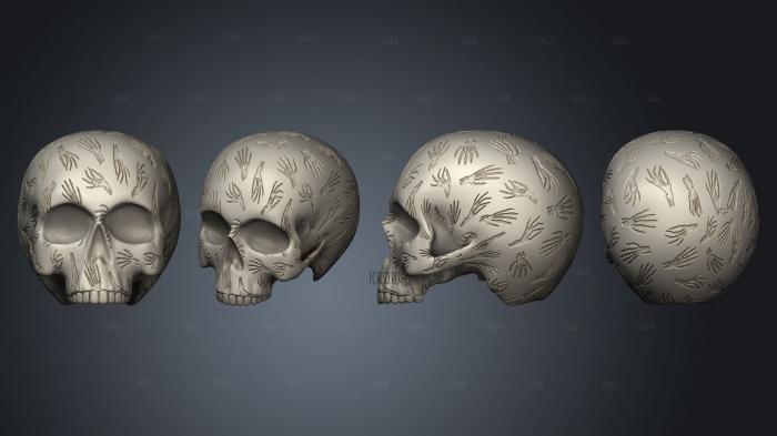 Skeleton Hands Skull Whole v 2 3d stl модель для ЧПУ