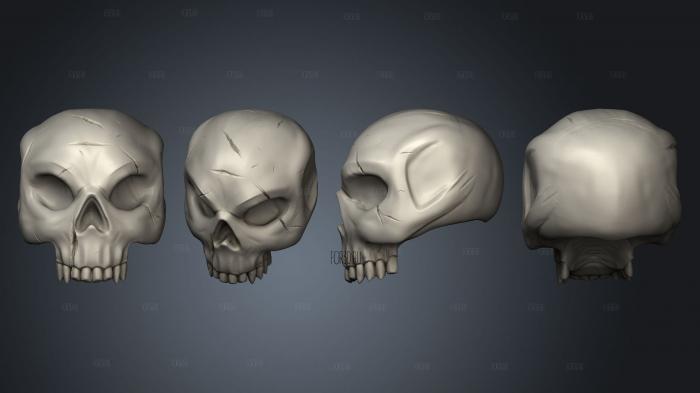 Skulls Skull 2 stl model for CNC