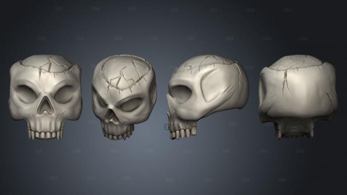Skulls Skull 3 stl model for CNC