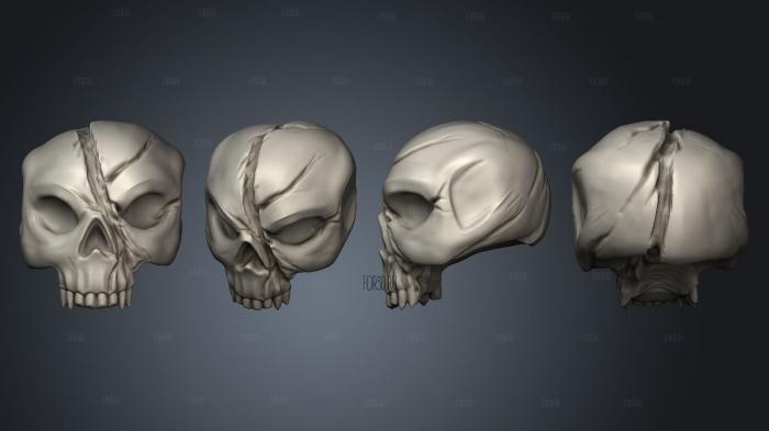 Skulls Skull 4 stl model for CNC
