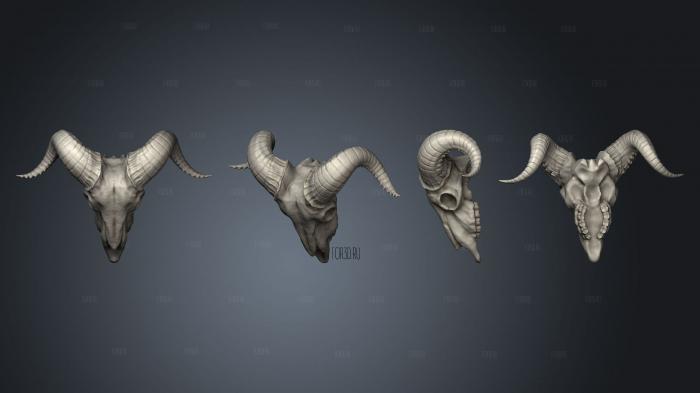Stretch Goals Skulls Vol 2 goat skull stl model for CNC