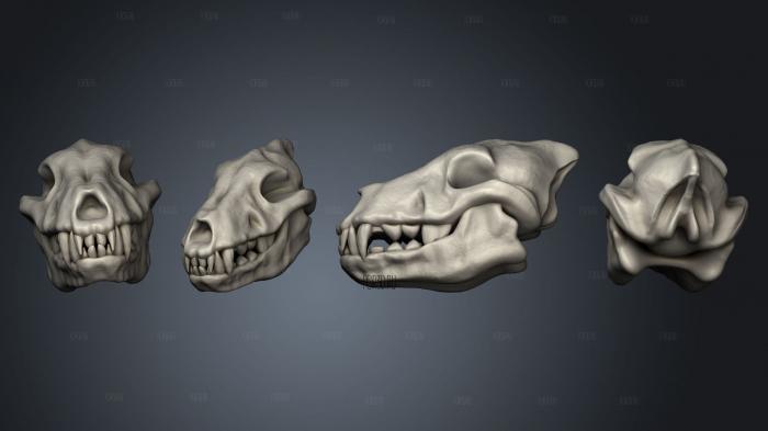 Stretch Goals Skulls Vol 2 warg skull stl model for CNC