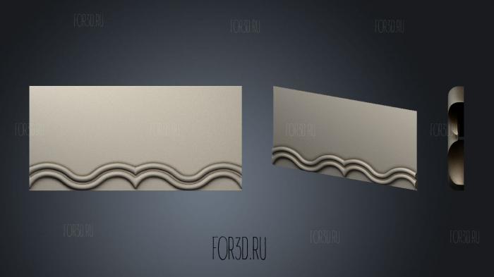 Cornices 3d stl for CNC