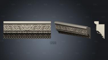 Central fireplace decor stl model for CNC