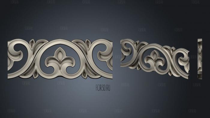 The decor is carved 3d stl for CNC