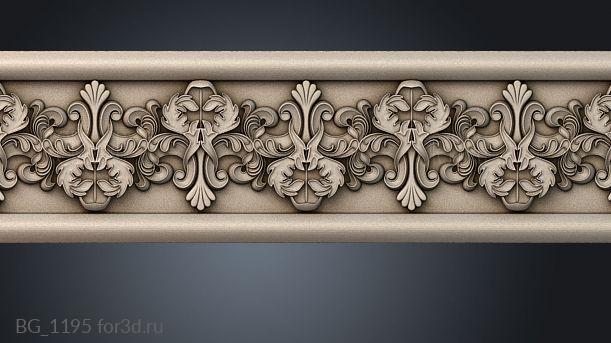 BG_1195 3d stl for CNC
