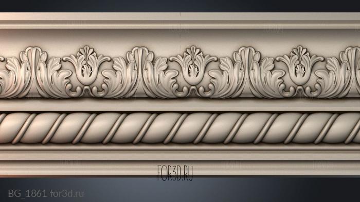 BG_1861 3d stl for CNC