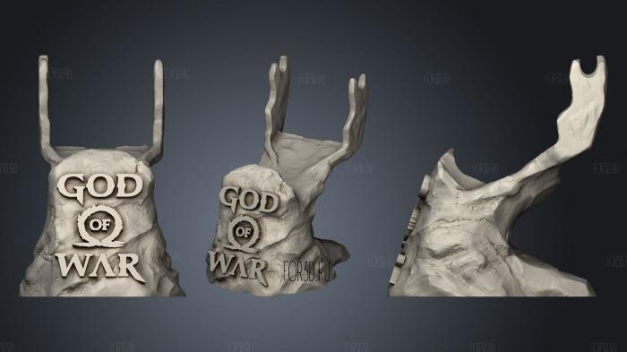 Бог войны Встанет 3d stl модель для ЧПУ