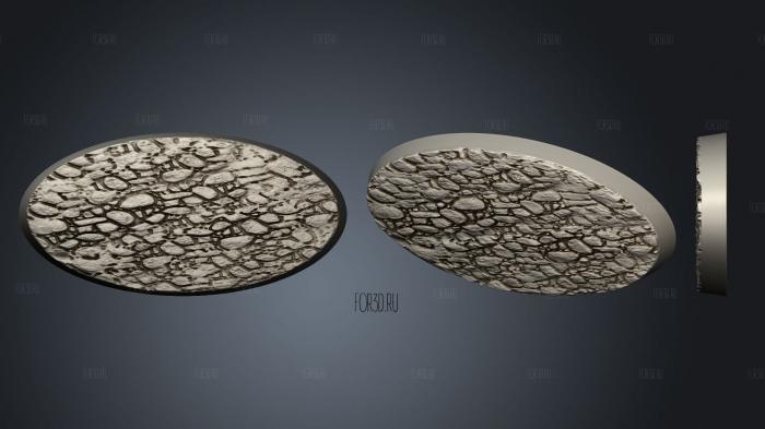 2550 mm oval rock ground stl model for CNC