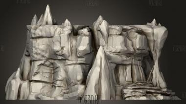 Приподнятые пещеры 3d stl модель для ЧПУ