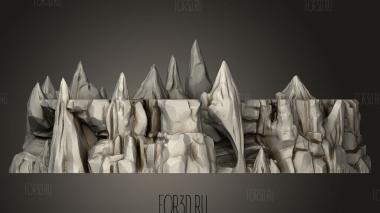 Приподнятые пещеры 3d stl модель для ЧПУ