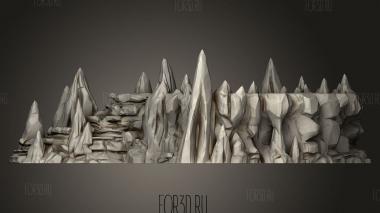 Приподнятые пещеры 3d stl модель для ЧПУ