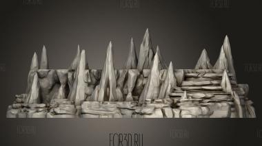 Приподнятые пещеры 3d stl модель для ЧПУ