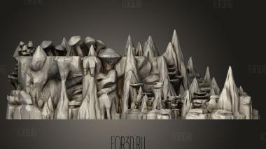 Приподнятые Грибные Пещеры Гриба 3d stl модель для ЧПУ