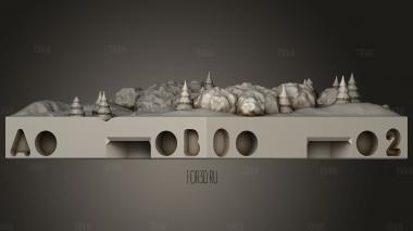 Переправа через реку 3d stl модель для ЧПУ
