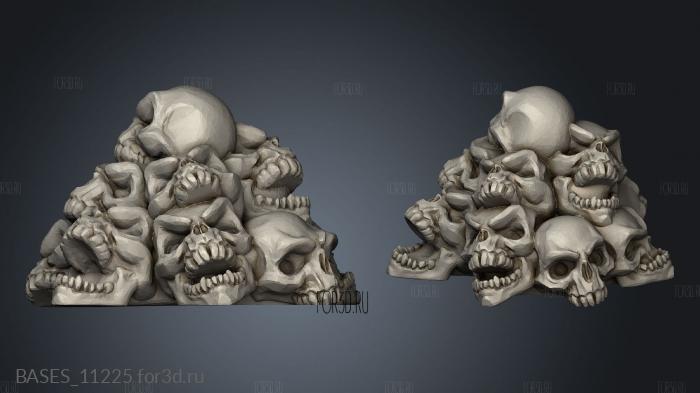 Skull Piles Pile Small stl model for CNC