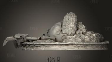 Нарезанный ломтиками с подставкой 3d stl модель для ЧПУ