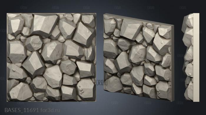 Dwarven Mine Terrain Tile stl model for CNC