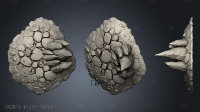 Hell Terrain stl model for CNC