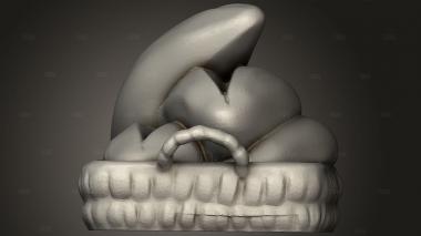 Поднос с хлебом 3d stl модель для ЧПУ
