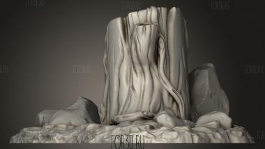 Дерево 3d stl модель для ЧПУ