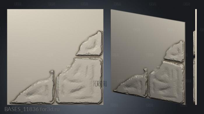 Edge Diagonal stl model for CNC