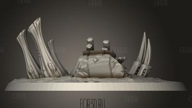 Планета тиранидов 3d stl модель для ЧПУ