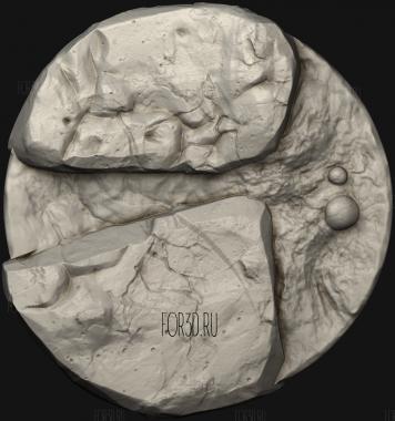 Вулканическая Текстура 3d stl модель для ЧПУ