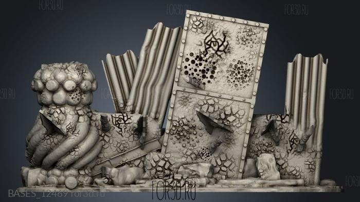 Engineer Stretch Goals Spiked Wall stl model for CNC