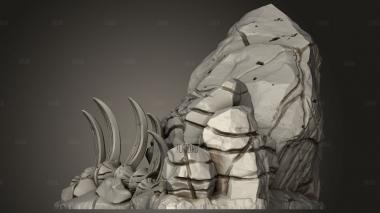 Пустоши Рельеф Местности Ядро Бычьей породы 3d stl модель для ЧПУ