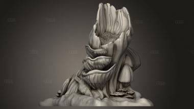 Дерево бузины 3d stl модель для ЧПУ