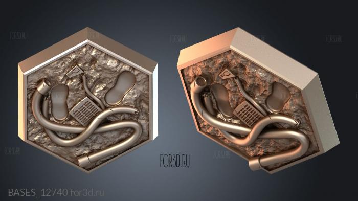 BASES_12740 stl model for CNC