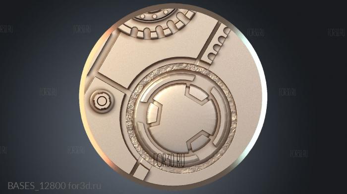 BASES_12800 stl model for CNC