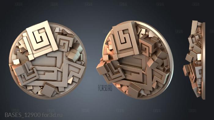 BASES_12900 stl model for CNC