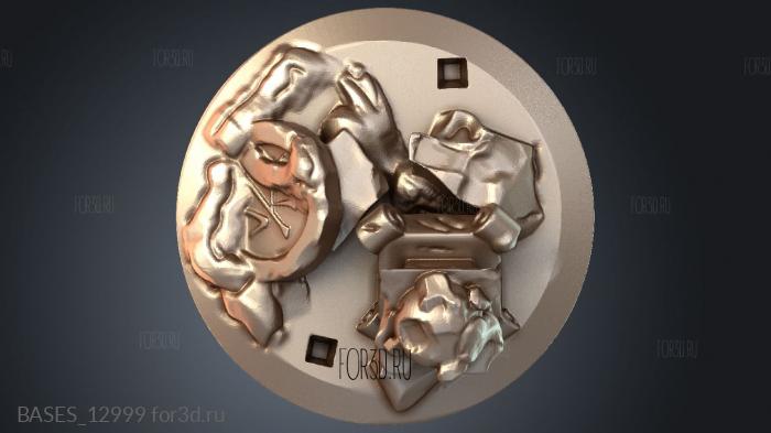 BASES_12999 stl model for CNC