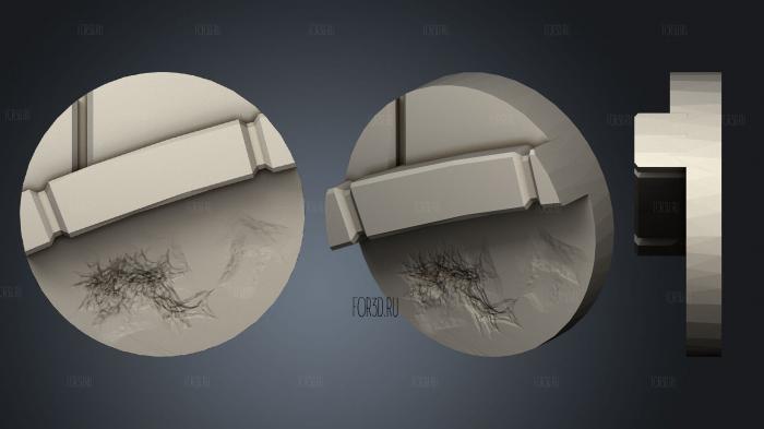 bases 27mm 01 007 stl model for CNC