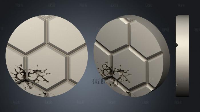 bases 32mm 01 001 stl model for CNC