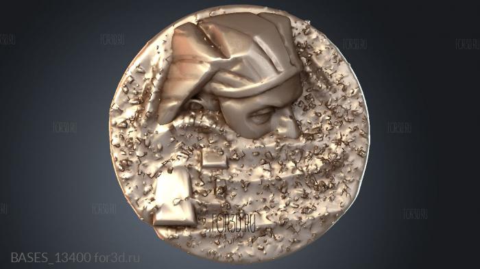 BASES_13400 stl model for CNC