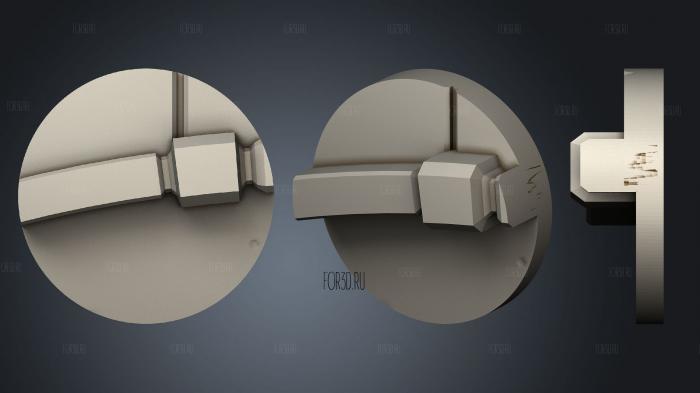 bases 32mm 01 013 stl model for CNC