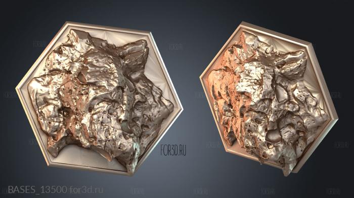 BASES_13500 stl model for CNC