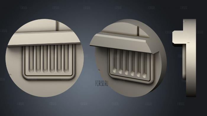 bases 40mm 01 013 stl model for CNC