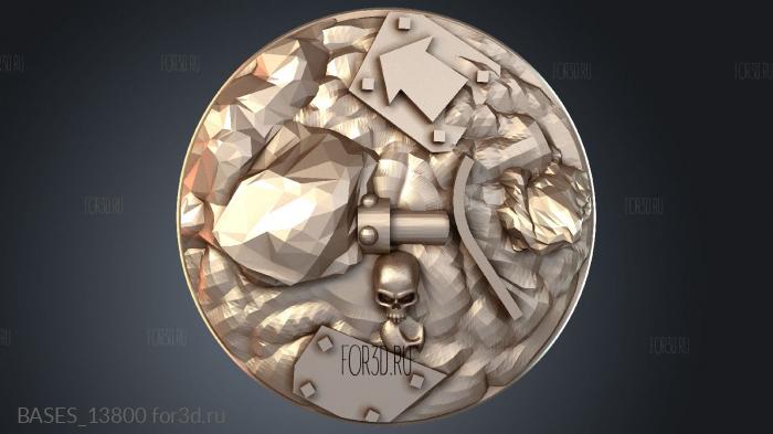 BASES_13800 stl model for CNC
