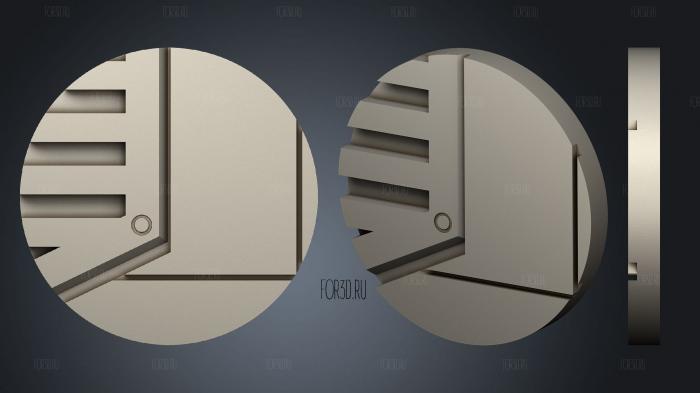 bases 50mm 01 011 stl model for CNC